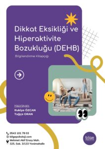 Dikkat eksikliği ve hiperaktivite bozukluğu bilgilendirme kitapçığı kapak görseli